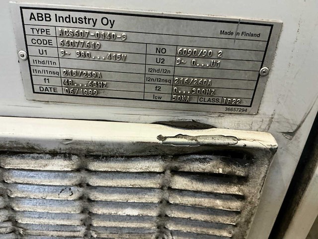 Abb acs607-0140-3 frequentieregelaar met schakelkast - afbeelding 2 van  10