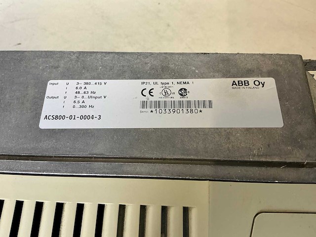 Abb acs800-01-0004-3 frequentieregelaar - afbeelding 6 van  6