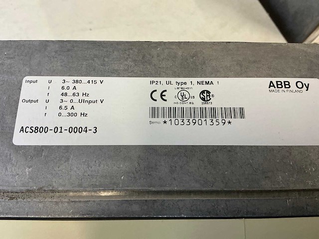 Abb acs800-01-0004-3 frequentieregelaar - afbeelding 5 van  5