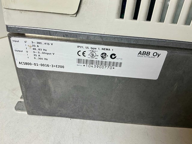 Abb acs800-01-0016-3+e200 frequentieregelaar - afbeelding 4 van  5