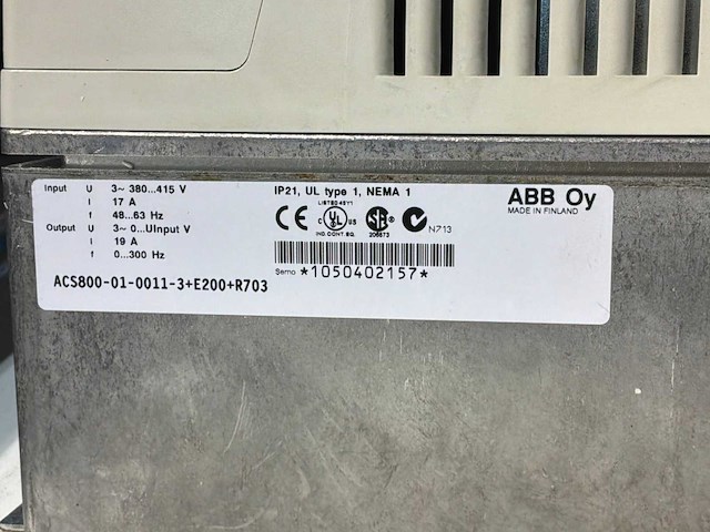 Abb acs800 frequentieregelaar - afbeelding 6 van  7