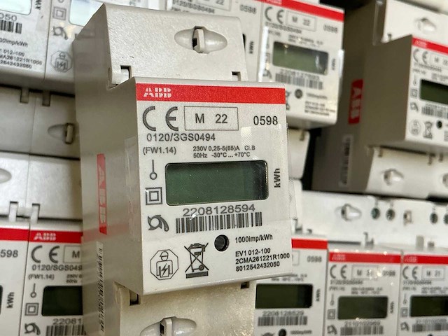 Abb ev1 012-100 1-fase kwh meters (54x) - afbeelding 8 van  8