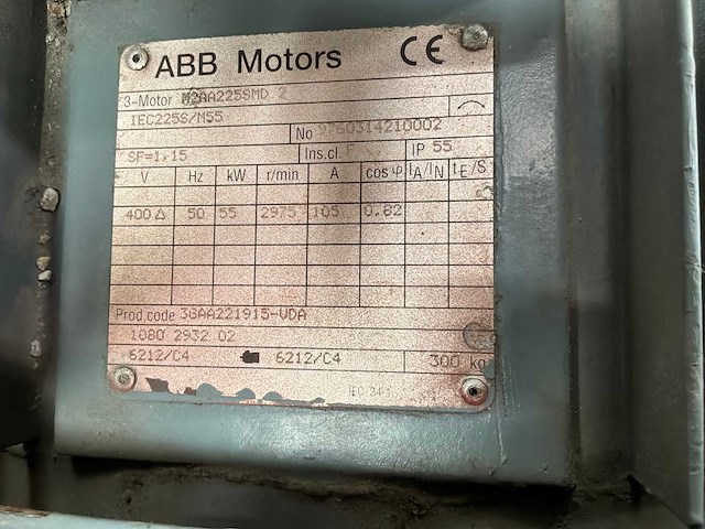 Abb motors m2aa 225smd 2 vacuümpomp - afbeelding 4 van  6