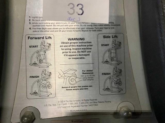 Abcoaster abdominal machine krachtstation - afbeelding 4 van  4