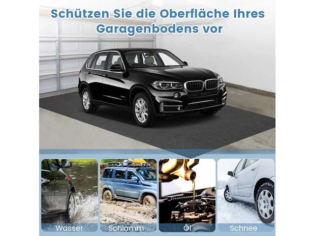 Absorberende garagemat 600 x 220 cm met waterdichte en antislip achterkant - afbeelding 1 van  5