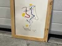 Abstract-figuratief kunstwerk in kader - afbeelding 2 van  4