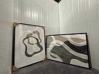 Abstract green shapes 01 + 02 - afbeelding 1 van  3