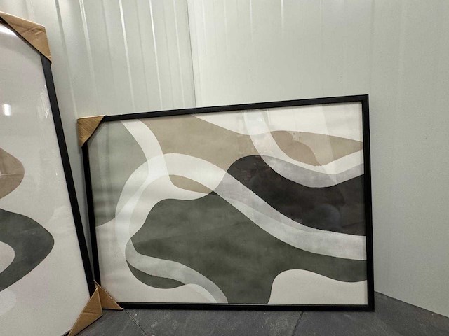 Abstract green shapes 01 + 02 - afbeelding 3 van  3