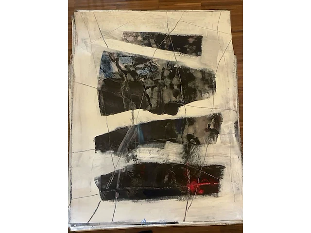 Abstract schilderij arn gyssels - quadrivium - afbeelding 1 van  4