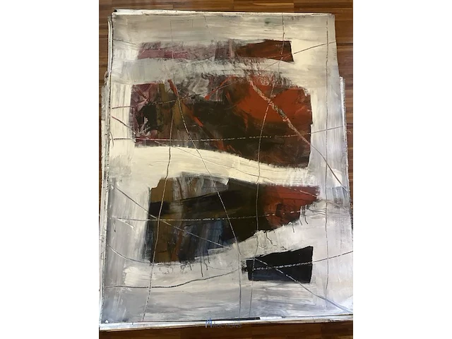 Abstract schilderij arn gyssels - quadrivium - afbeelding 1 van  4