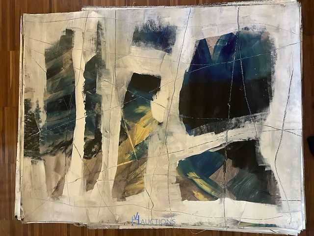 Abstract schilderij arn gyssels - quadrivium - afbeelding 1 van  4