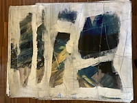 Abstract schilderij arn gyssels - quadrivium