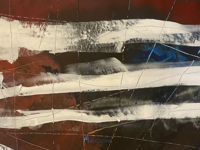Abstract schilderij arn gyssels - quadrivium - afbeelding 2 van  4