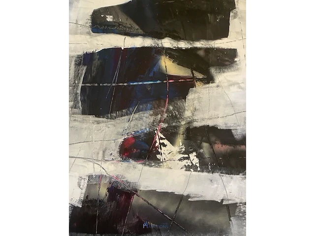 Abstract schilderij arn gyssels - quadrivium - afbeelding 2 van  4