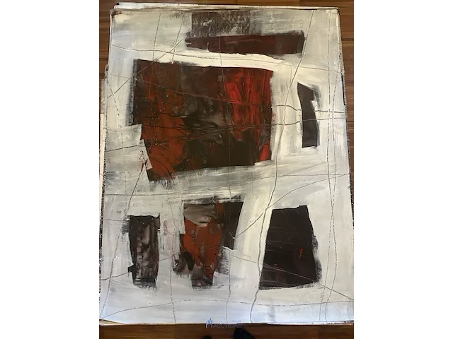Abstract schilderij arn gyssels - quadrivium - afbeelding 1 van  4