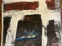 Abstract schilderij arn gyssels - quadrivium