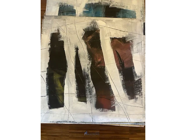 Abstract schilderij arn gyssels - quadrivium - afbeelding 1 van  4
