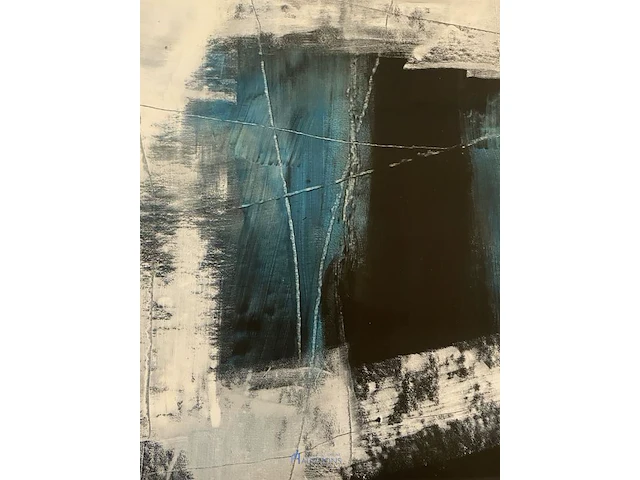 Abstract schilderij arn gyssels - quadrivium - afbeelding 3 van  4