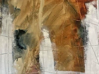 Abstract schilderij arn gyssels - quadrivium