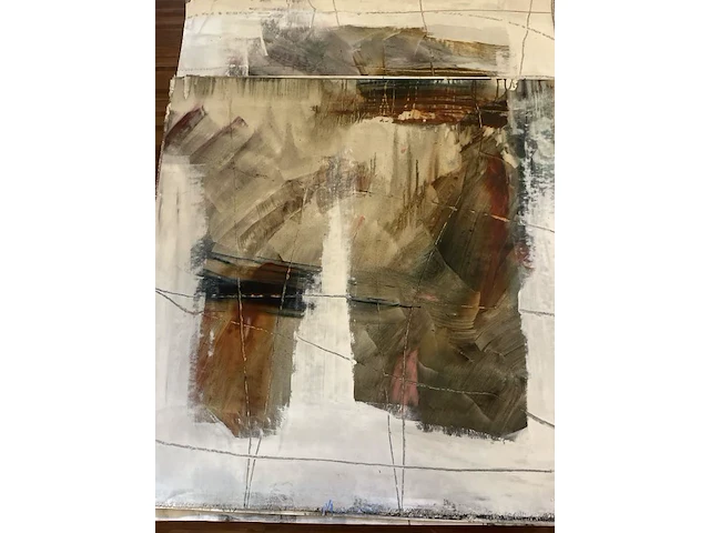 Abstract schilderij arn gyssels - quadrivium - afbeelding 1 van  4