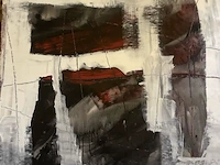 Abstract schilderij arn gyssels - quadrivium
