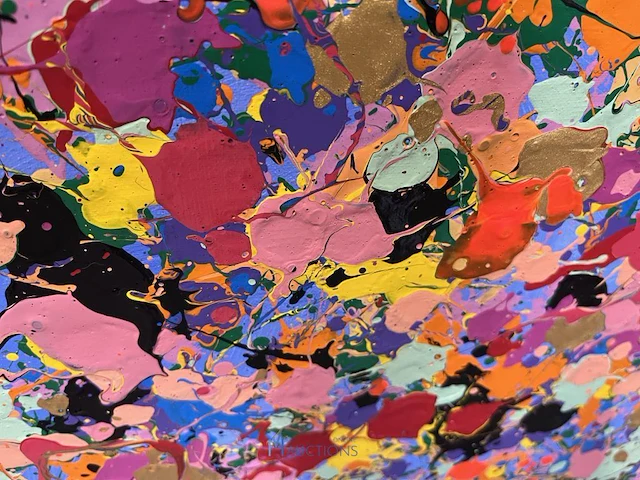 Abstract schilderij de gloire '22 - afbeelding 3 van  6