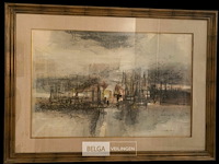 Abstract schilderij walter vilain