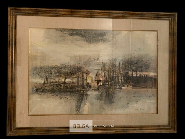 Abstract schilderij walter vilain - afbeelding 2 van  3