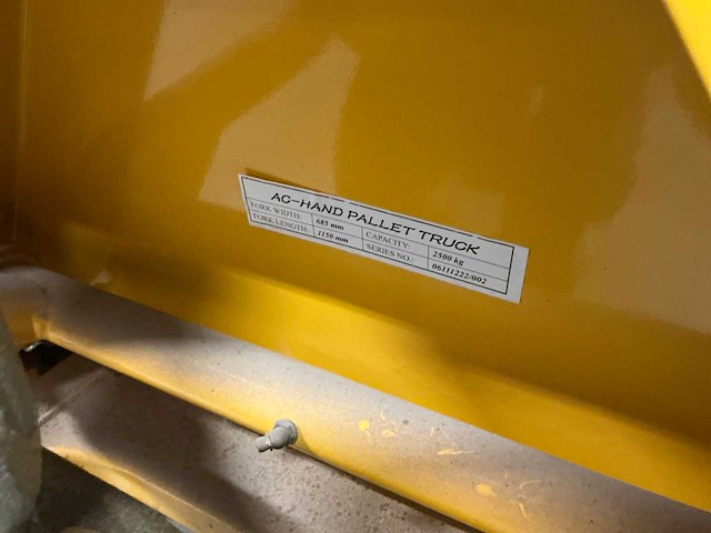 Ac hand hydraulische palletwagen - afbeelding 4 van  4