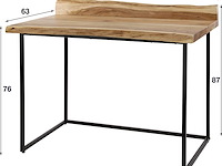 Acacia bureau met levende rand - natuurlijk en robuust ontwerp - afbeelding 4 van  4