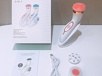 Accu 3in1 gezichtsreiniger (roze) - afbeelding 2 van  2