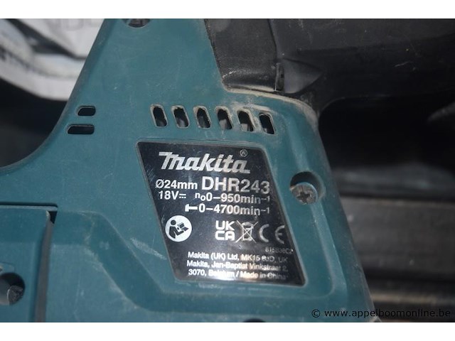 Accu boorhaamer makita dhr243 - afbeelding 2 van  2