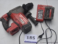 Accu boorhamer milwaukee m18 onefhpx, met batterij en lader, werking niet gekend - afbeelding 1 van  3