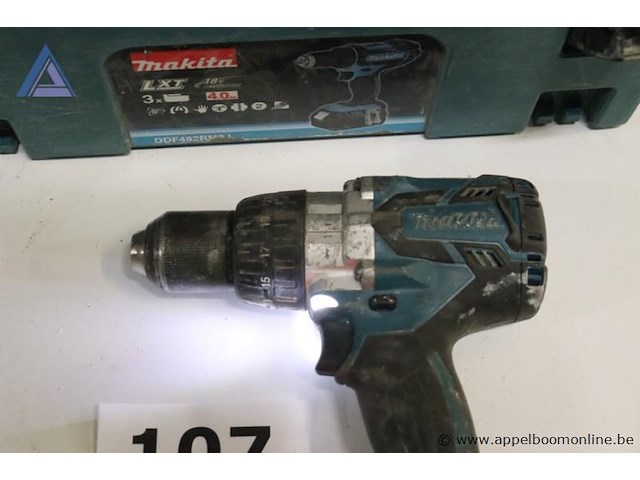 Accu boormachine - makita - dhp481 - afbeelding 2 van  3