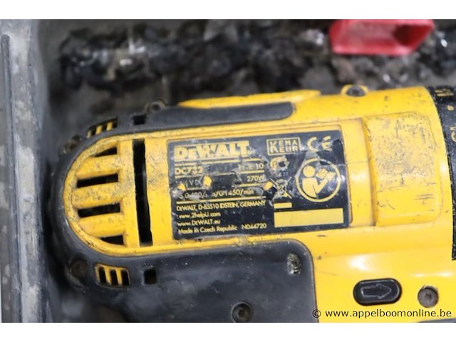 Accu boormachine dewalt dc732, werkinge niet gekend - afbeelding 2 van  2