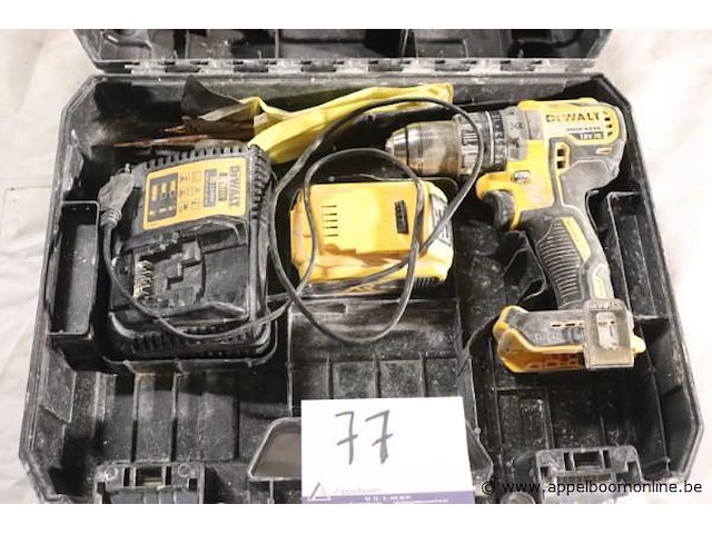 Accu boormachine dewalt dcd791, vv oplader - afbeelding 1 van  3