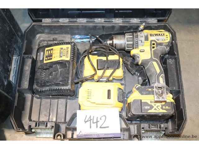 Accu boormachine dewalt dcd791 vv oplader - afbeelding 1 van  3