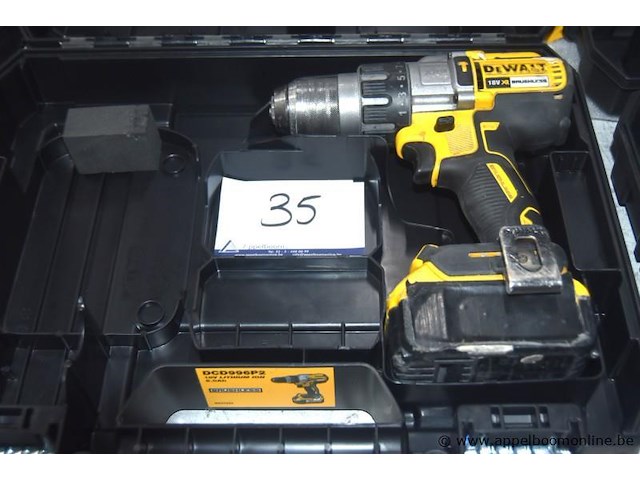 Accu boormachine dewalt dcd996, werking niet gekend - afbeelding 1 van  3