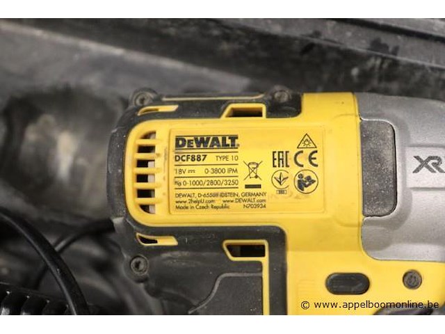 Accu boormachine dewalt dcf887, vv oplader - afbeelding 4 van  4