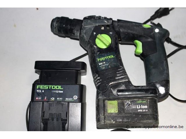 Accu boormachine festool bhc 18, vv oplader, werking niet gekend - afbeelding 2 van  3