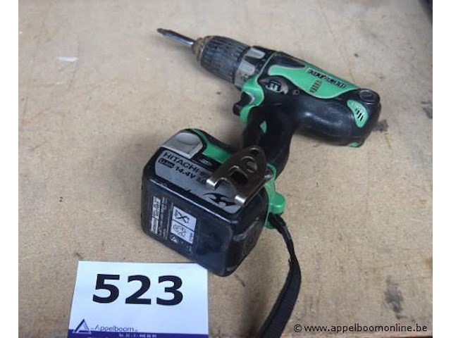 Accu boormachine hitachi ds 14dsl, werking niet gekend - afbeelding 1 van  2