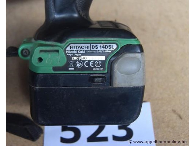 Accu boormachine hitachi ds 14dsl, werking niet gekend - afbeelding 2 van  2