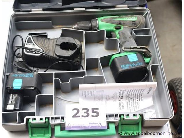 Accu boormachine hitachi ds 14dv81, werking niet gekend - afbeelding 1 van  2