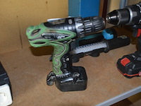 Accu boormachine hitachi ds12dvf3 met accu zonder lader, accu boormachine parkside pabsp20lic3 met accu zonder lader, 2 pillampen - afbeelding 2 van  6