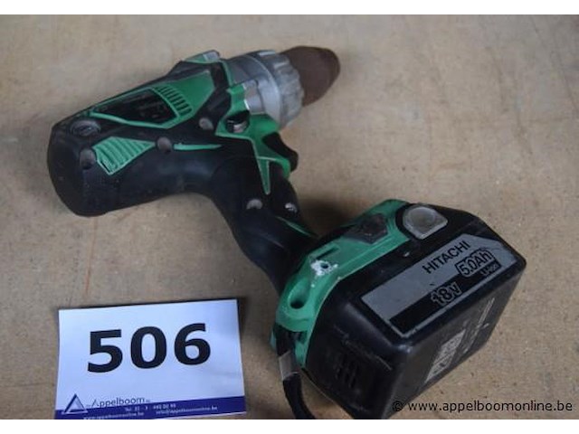 Accu boormachine hitachi ds18dsdl - afbeelding 2 van  2