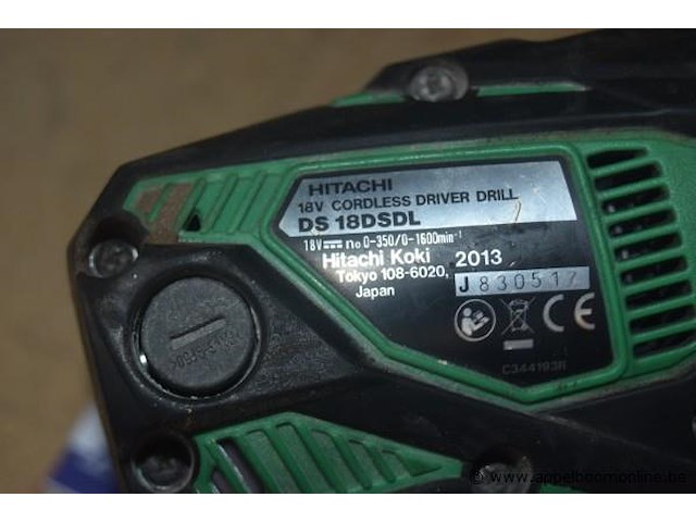 Accu boormachine hitachi ds18dsdl - afbeelding 1 van  2