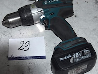 Accu boormachine makita bdf458, werking niet gekend