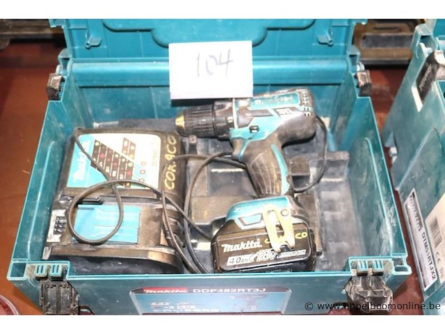 Accu boormachine makita ddf480 vv oplader - afbeelding 1 van  2