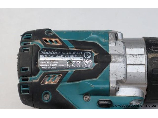 Accu boormachine makita ddf481, werking niet gekend - afbeelding 2 van  2