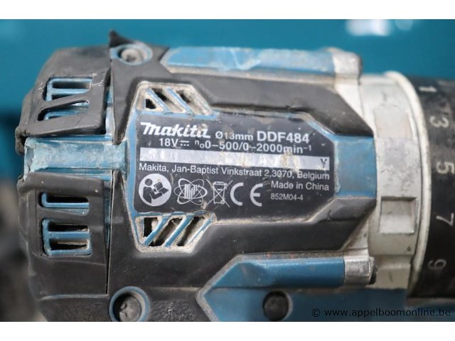 Accu boormachine makita ddf484, vv oplader, werking niet gekend - afbeelding 4 van  4
